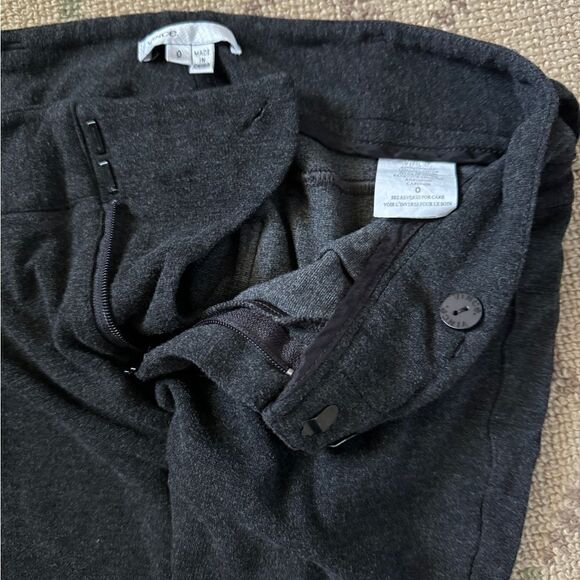 Vince heathered charcoal gray stirrup leggings with equestrian details - 0 - Picture 9 of 11